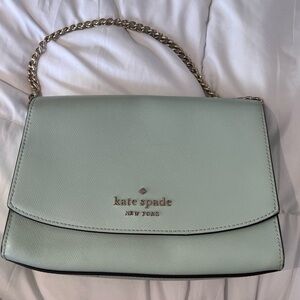 Kate Spade Light Green Shoulder Bag and card wallet